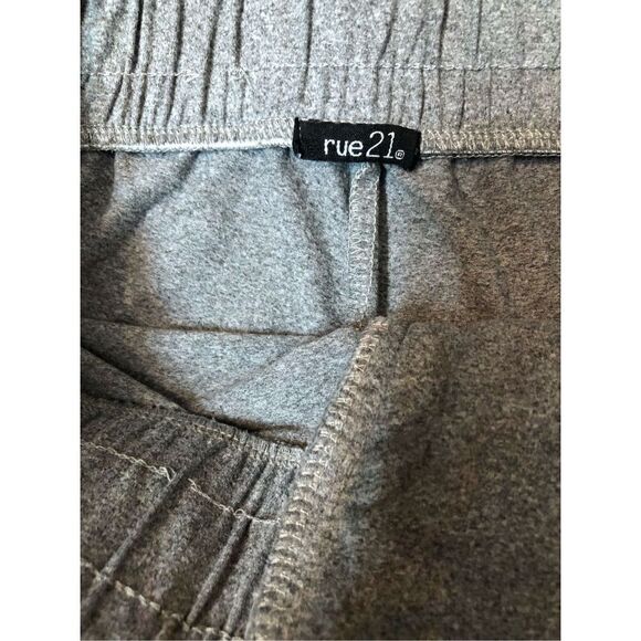 Rue 21 gray athletic running shorts with black trim and elastic waistband and cr - Picture 7 of 7